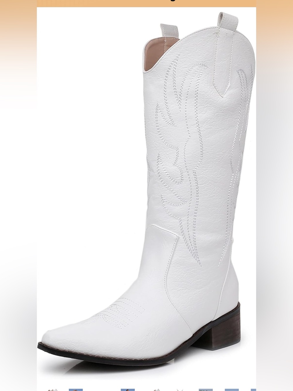 Classic White Women's Cowboy Boot - Western Style